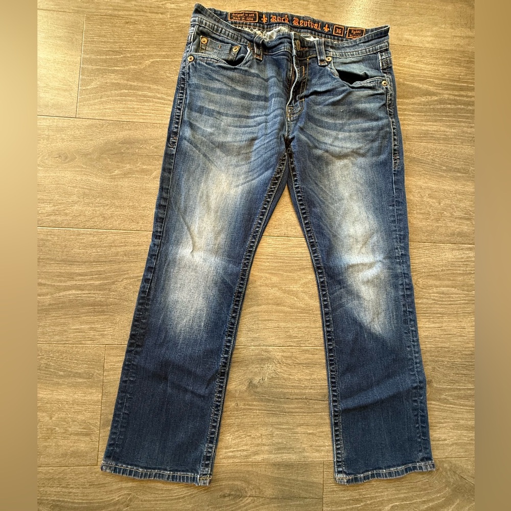 Rock Revival Dark Blue Slim Jeans